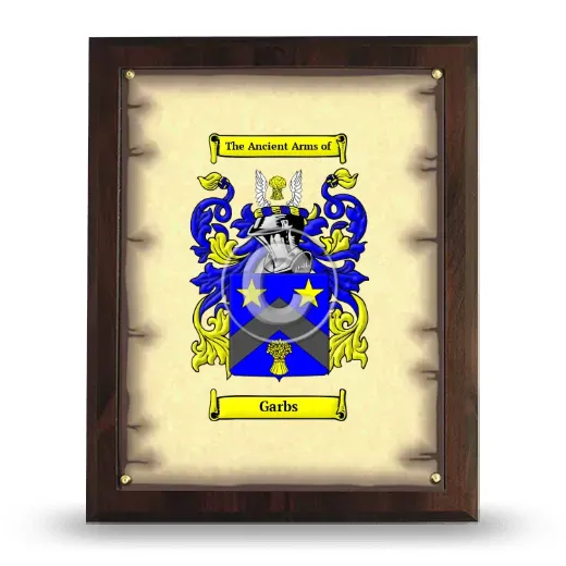 Garbs Coat of Arms Plaque