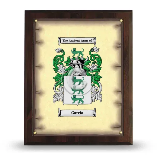 García Coat of Arms Plaque
