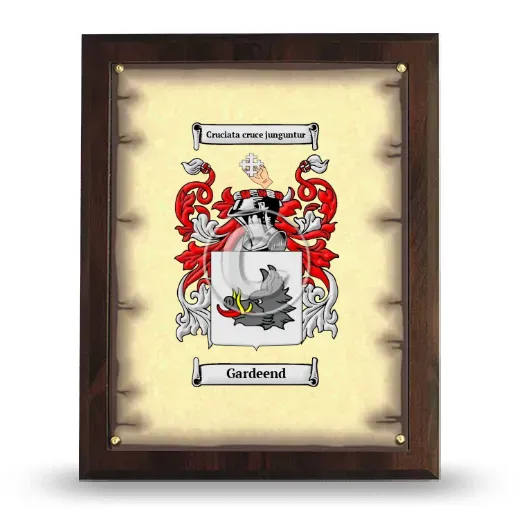 Gardeend Coat of Arms Plaque