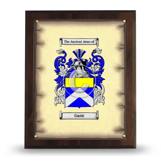 Garic Coat of Arms Plaque