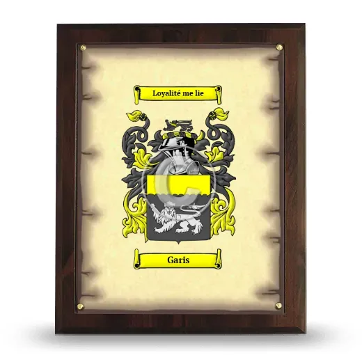 Garis Coat of Arms Plaque
