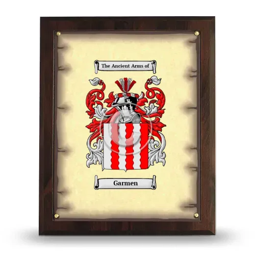 Garmen Coat of Arms Plaque
