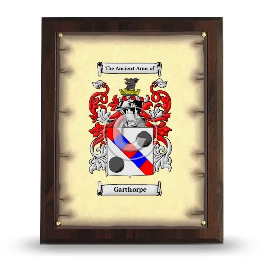 Garthorpe Coat of Arms Plaque