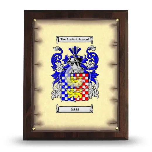 Gass Coat of Arms Plaque