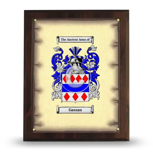 Gassan Coat of Arms Plaque