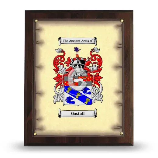 Gastall Coat of Arms Plaque