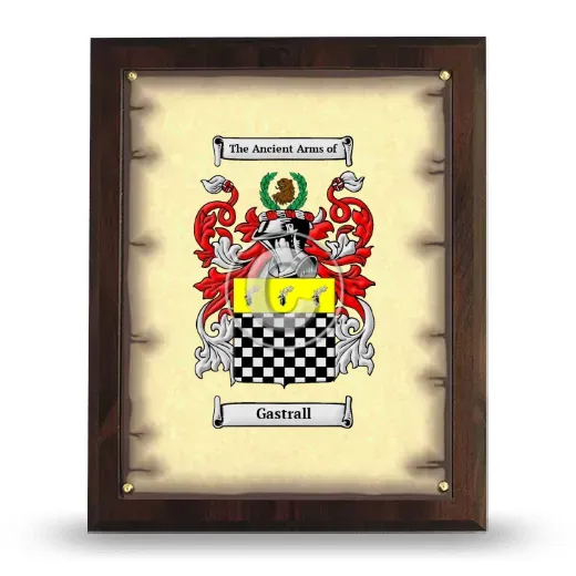 Gastrall Coat of Arms Plaque