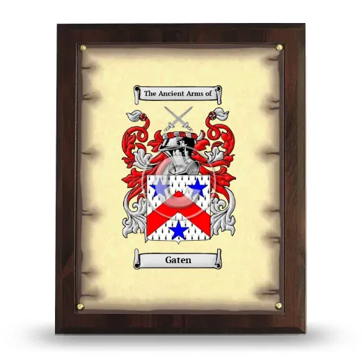 Gaten Coat of Arms Plaque