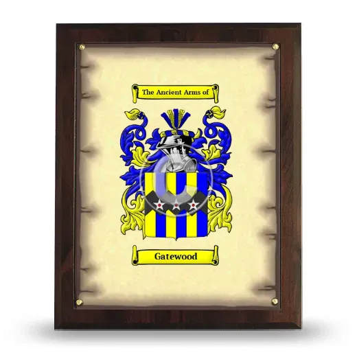 Gatewood Coat of Arms Plaque