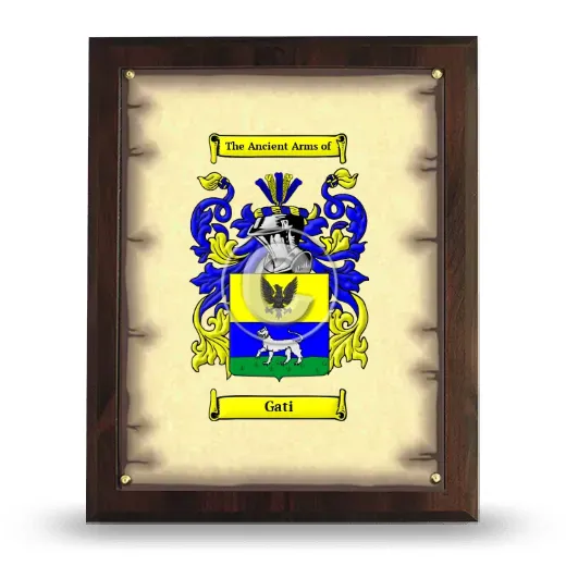 Gati Coat of Arms Plaque