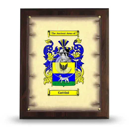 Gattini Coat of Arms Plaque