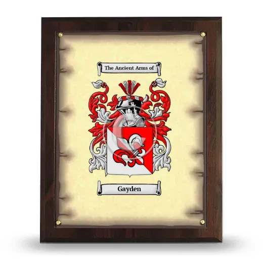 Gayden Coat of Arms Plaque