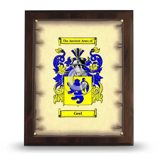 Geel Coat of Arms Plaque