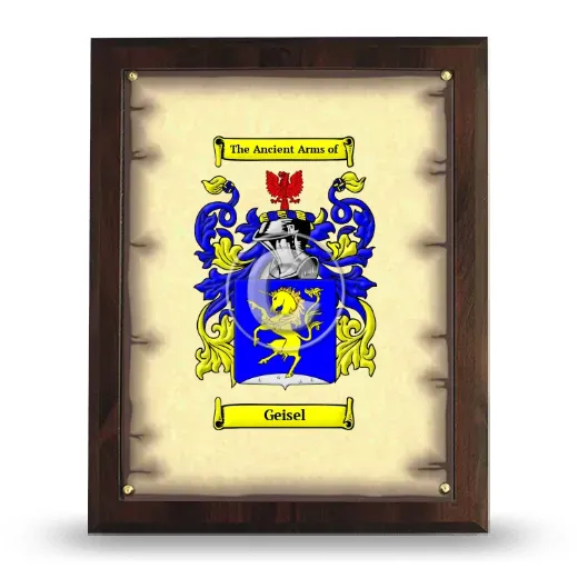 Geisel Coat of Arms Plaque