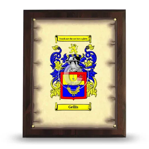 Gellis Coat of Arms Plaque