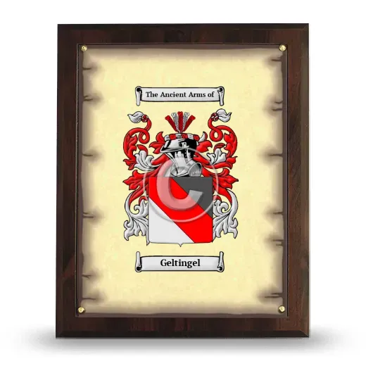Geltingel Coat of Arms Plaque