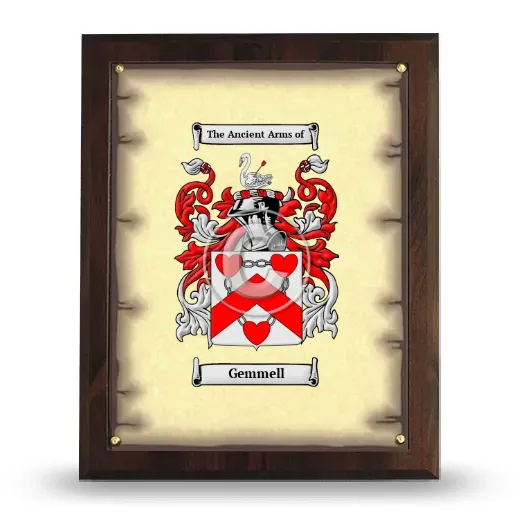 Gemmell Coat of Arms Plaque