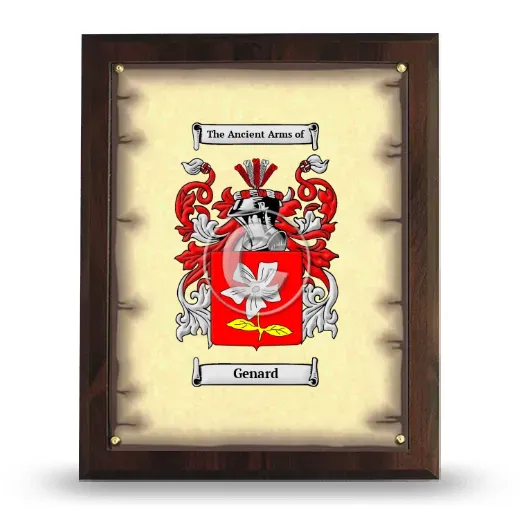 Genard Coat of Arms Plaque