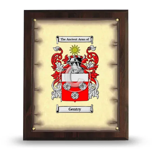 Gentry Coat of Arms Plaque