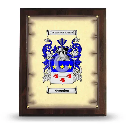 Georgiou Coat of Arms Plaque