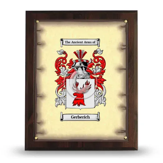 Gerberich Coat of Arms Plaque