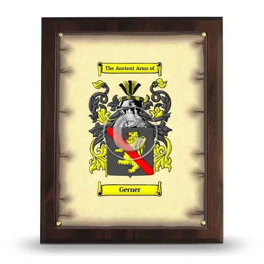 Gerner Coat of Arms Plaque