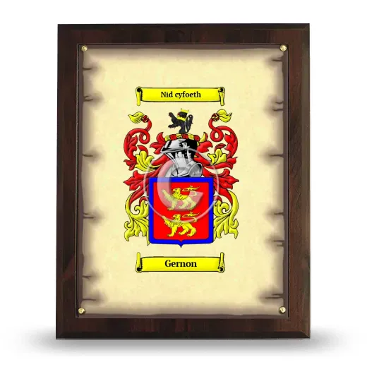 Gernon Coat of Arms Plaque