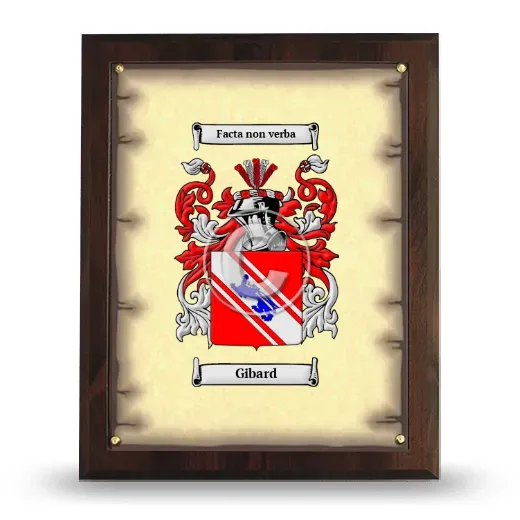 Gibard Coat of Arms Plaque