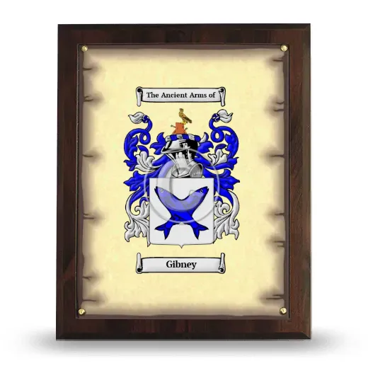 Gibney Coat of Arms Plaque
