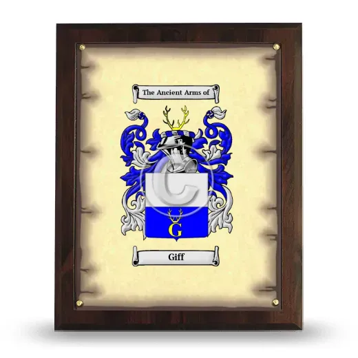 Giff Coat of Arms Plaque
