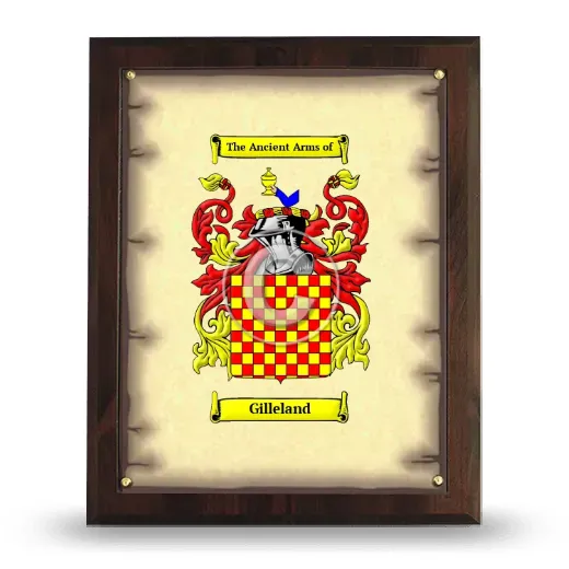 Gilleland Coat of Arms Plaque