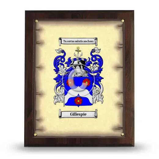 Gillespie Coat of Arms Plaque