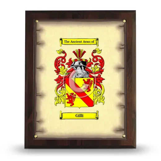 Gilli Coat of Arms Plaque