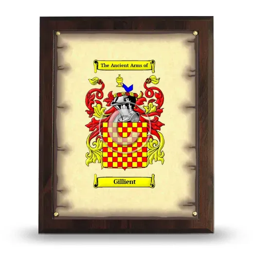 Gillient Coat of Arms Plaque