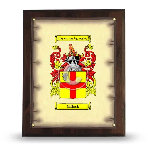 Gillock Coat of Arms Plaque