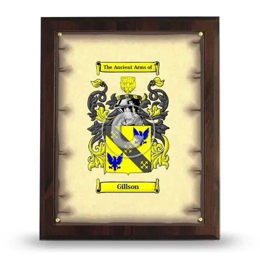 Gillson Coat of Arms Plaque