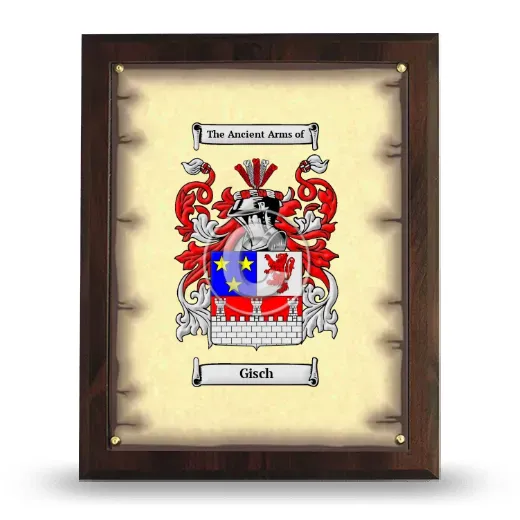 Gisch Coat of Arms Plaque