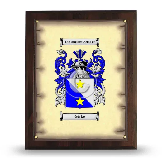Giske Coat of Arms Plaque