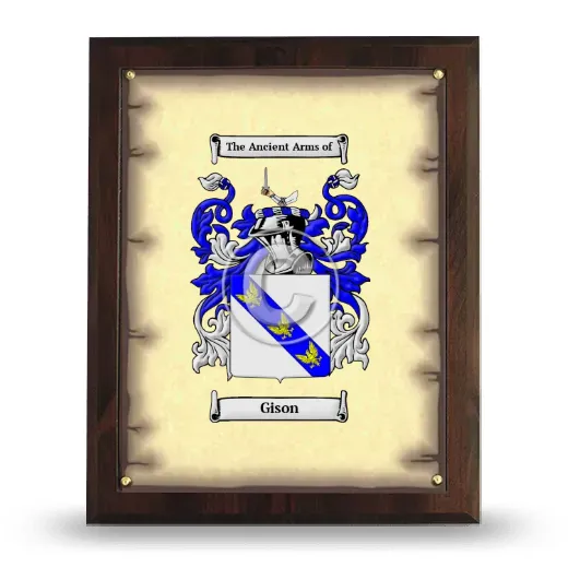 Gison Coat of Arms Plaque