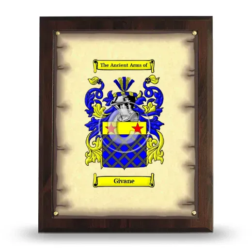 Givane Coat of Arms Plaque
