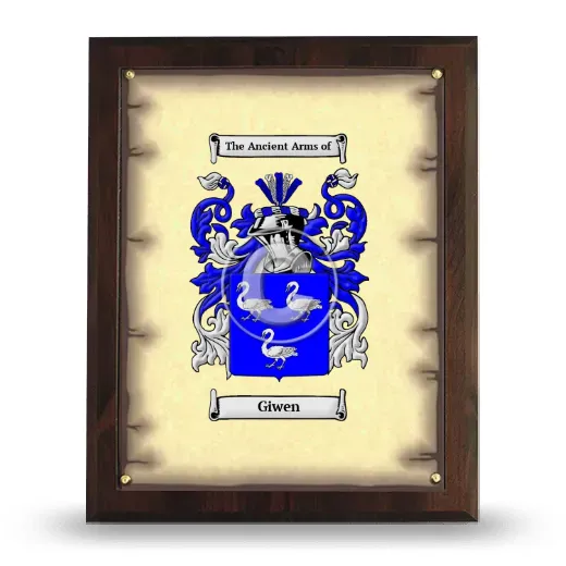 Giwen Coat of Arms Plaque