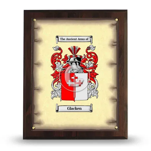 Glacken Coat of Arms Plaque
