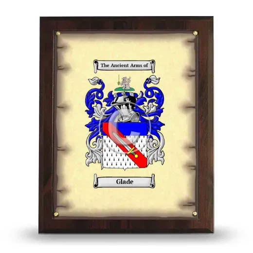 Glade Coat of Arms Plaque