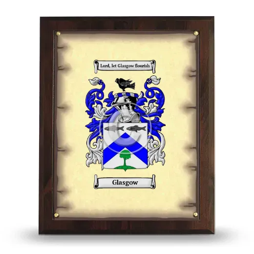 Glasgow Coat of Arms Plaque