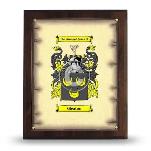 Gleaton Coat of Arms Plaque