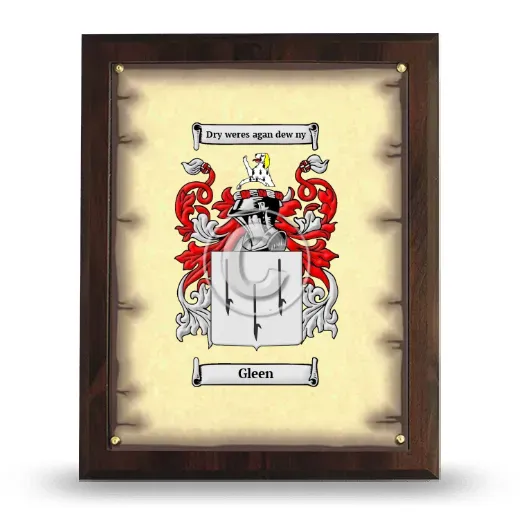 Gleen Coat of Arms Plaque