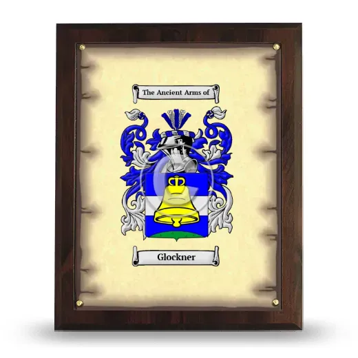 Glockner Coat of Arms Plaque