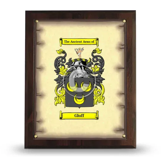 Gluff Coat of Arms Plaque