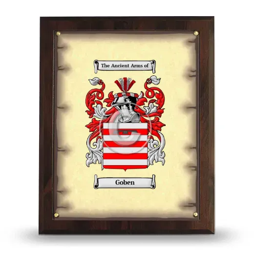 Goben Coat of Arms Plaque