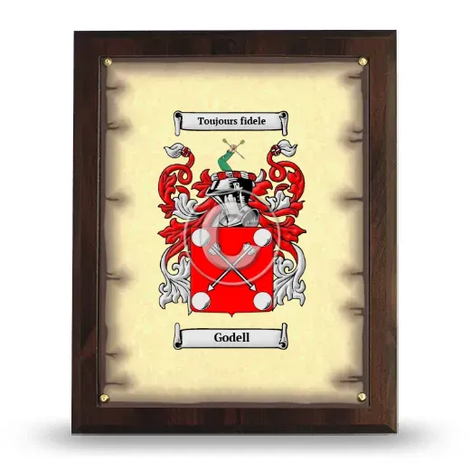 Godell Coat of Arms Plaque